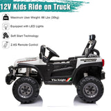 Electric Ride-On Car for Kids with MP3, LED Lights, Remote Control, and Adjustable Seat Belt
