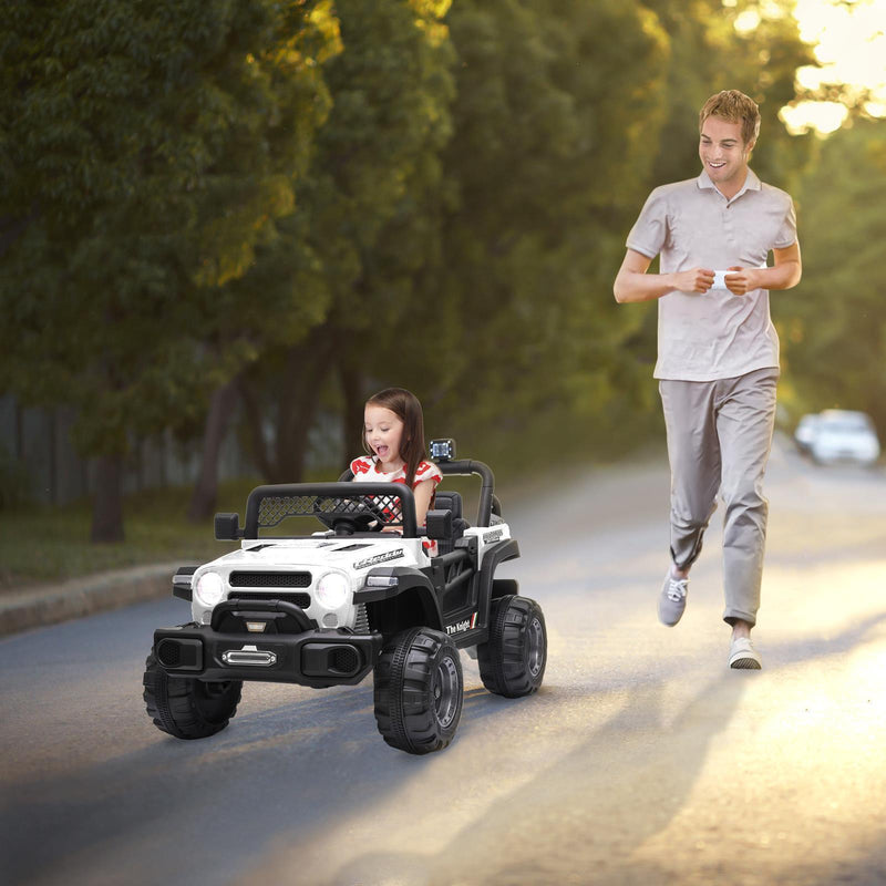 Electric Ride-On Car for Kids with MP3, LED Lights, Remote Control, and Adjustable Seat Belt