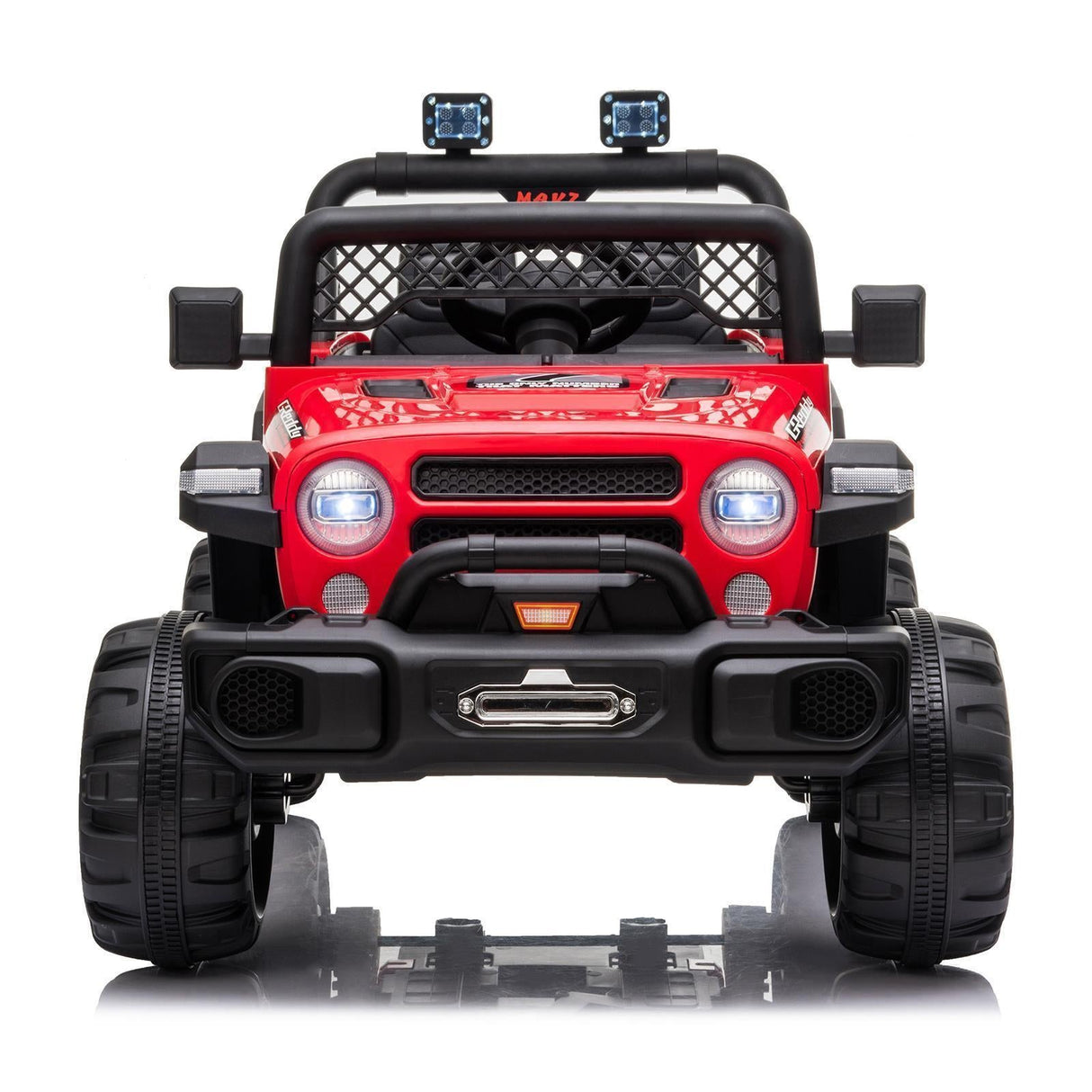 Electric Ride-On Car for Kids with MP3, LED Lights, Remote Control, and Adjustable Seat Belt