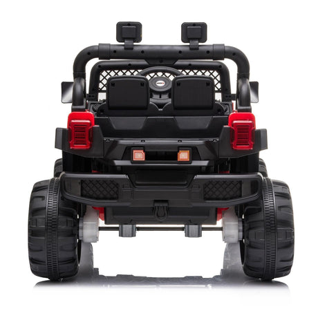 Electric Ride-On Car for Kids with MP3, LED Lights, Remote Control, and Adjustable Seat Belt