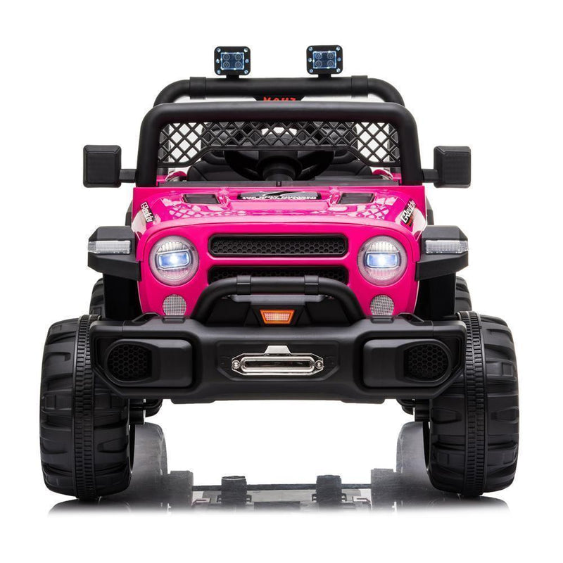 Electric Ride-On Car for Kids with MP3, LED Lights, Remote Control, and Adjustable Seat Belt