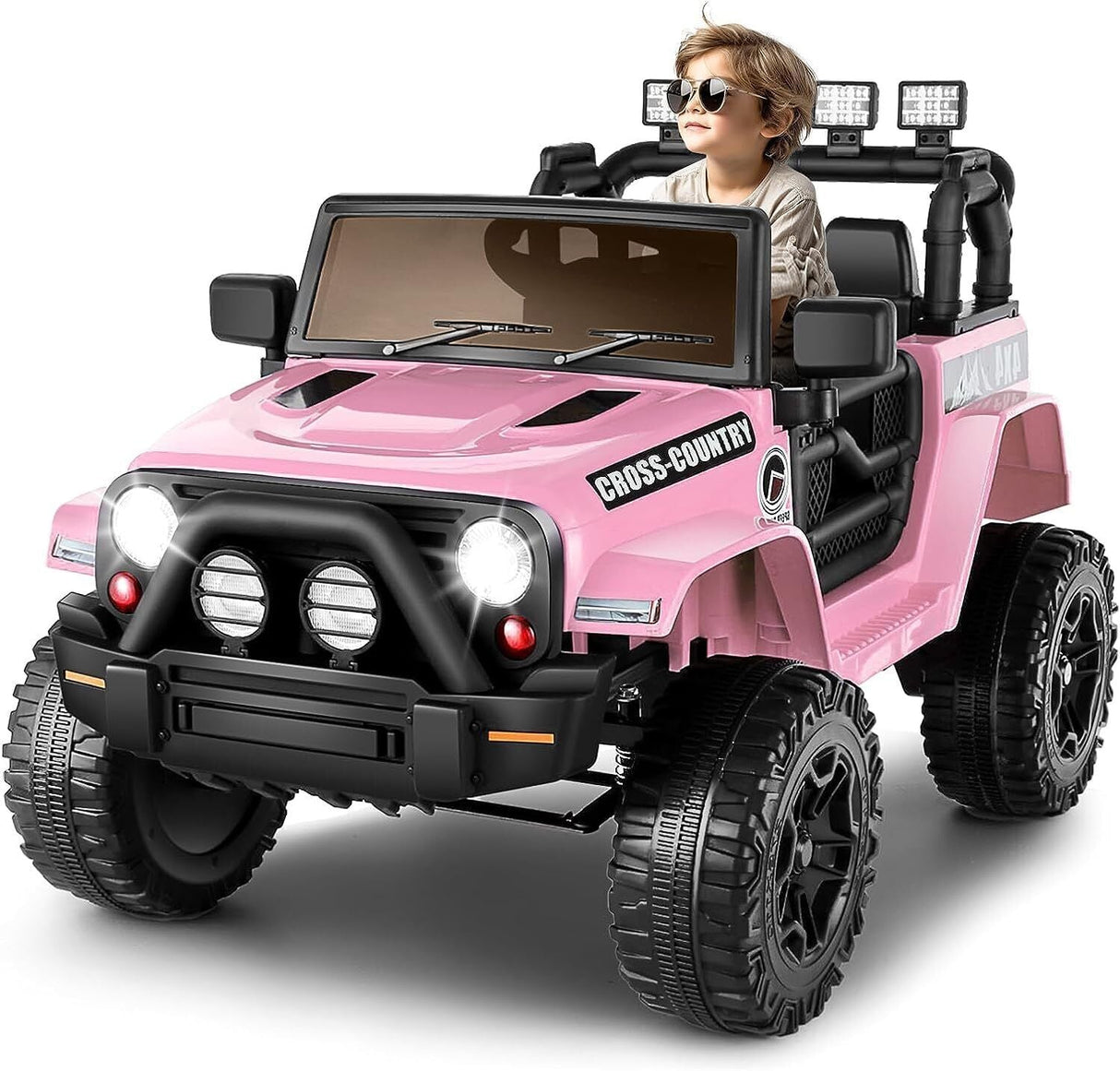 Electric Ride-On Car for Kids with Parental Remote Control - 12V Truck Toy