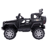 Electric Ride-On Car for Kids with Remote Control - 12V Rechargeable Battery, 4 mph Speed, Black