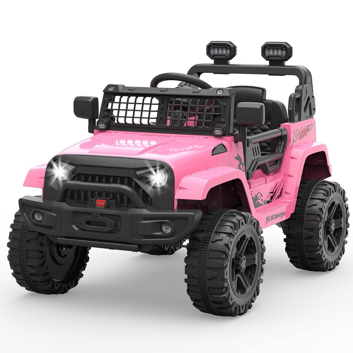 Electric Ride-On Car for Kids with Remote Control, 2 Speeds, and LED Lights - Perfect Holiday Gift!