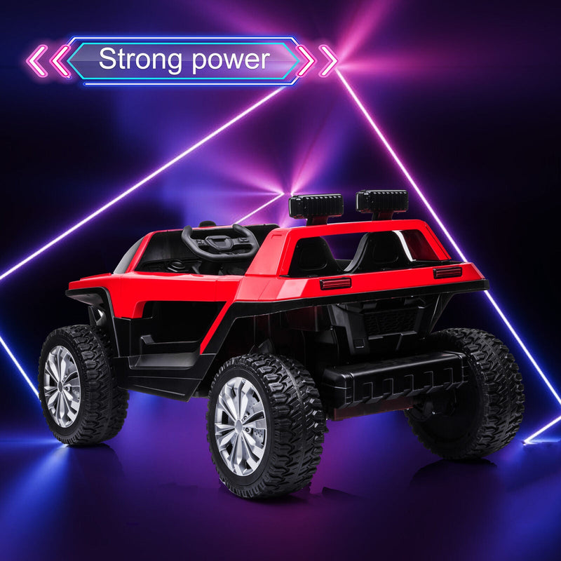 Electric Ride-On Car for Kids with Remote Control, Adjustable Seat Belt, MP3 Player, and 4-Wheel Drive