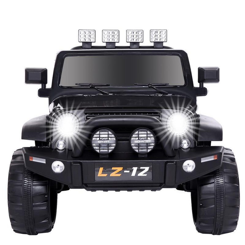 Electric Ride-On Car for Kids with Remote Control and 3 Speed Options - 12V, 7Ah, 4mph - Black