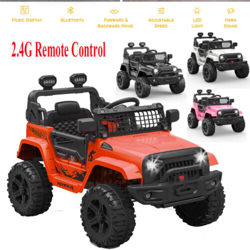 Electric Ride-On Car for Kids with Remote Control and Bluetooth Connectivity