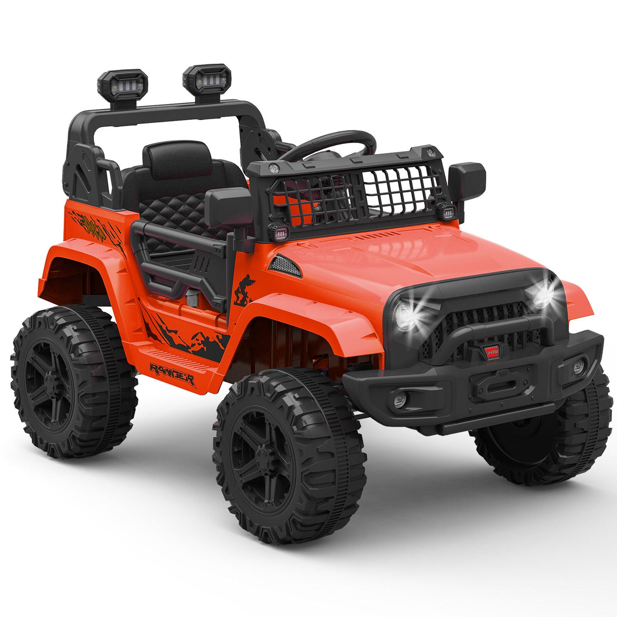 Electric Ride-On Car for Kids with Remote Control and Bluetooth Connectivity