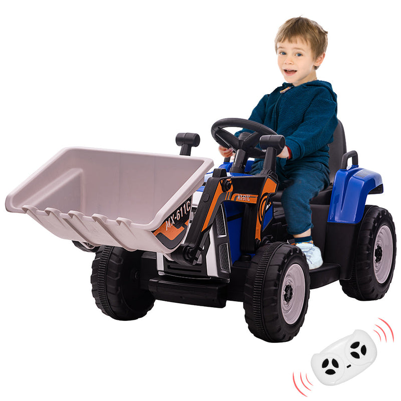 Electric Ride-On Car for Kids with Remote Control and Bucket - 12V Battery Powered