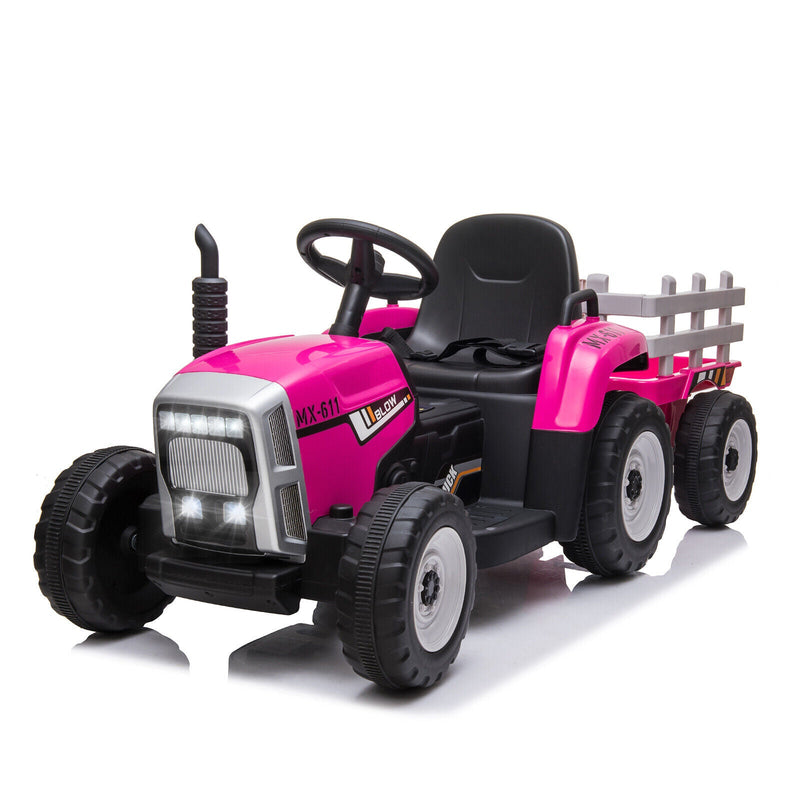 Electric Ride-On Car for Kids with Remote Control and LED Lights - 12V Battery Powered Toy Vehicle