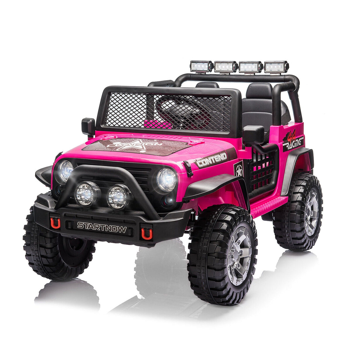 Electric Ride-On Car for Kids with Remote Control and LED Lights - 12V Battery Powered Toy Vehicle