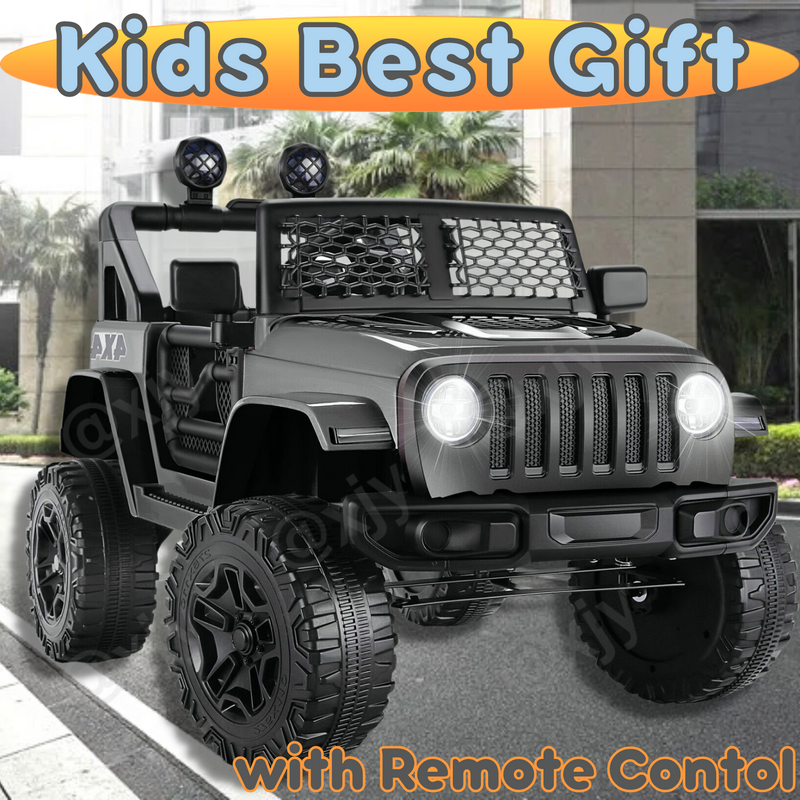 Electric Ride-On Car for Kids with Remote Control and MP3 Player - 12V Children's Truck