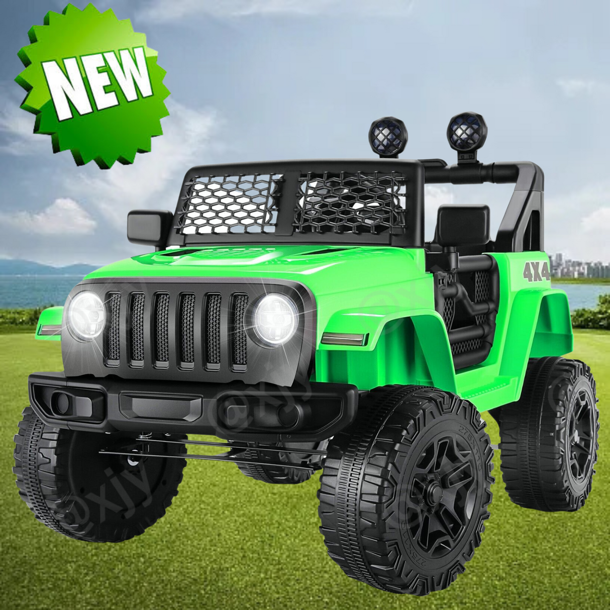 Electric Ride-On Car for Kids with Remote Control and MP3 Player - 12V Children's Truck