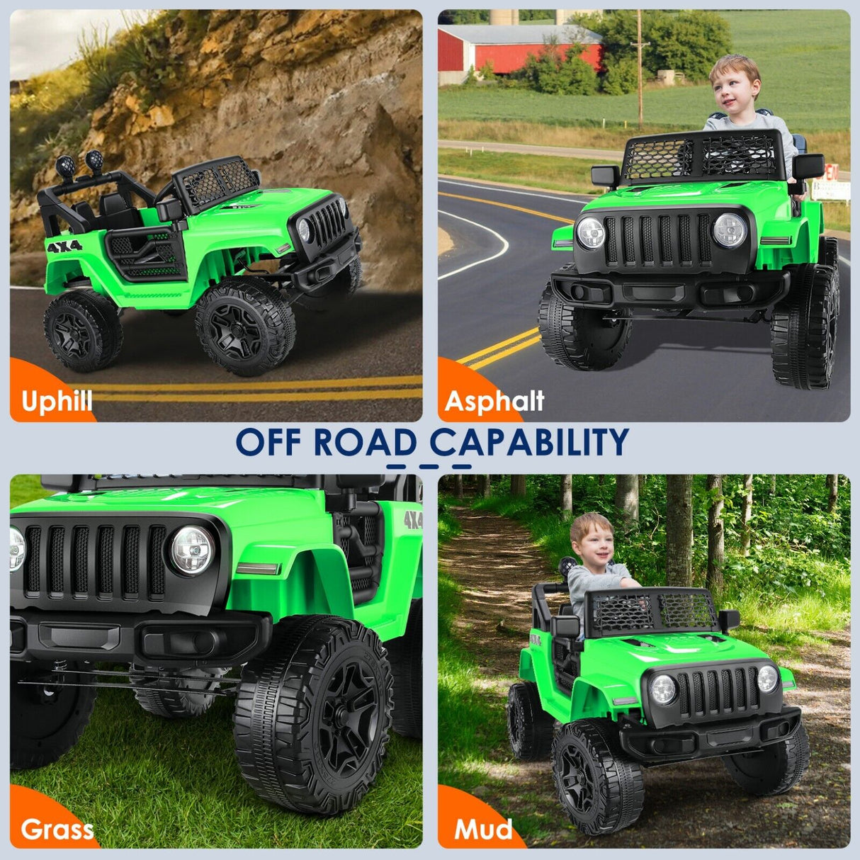 Electric Ride-On Car for Kids with Remote Control and MP3 Player