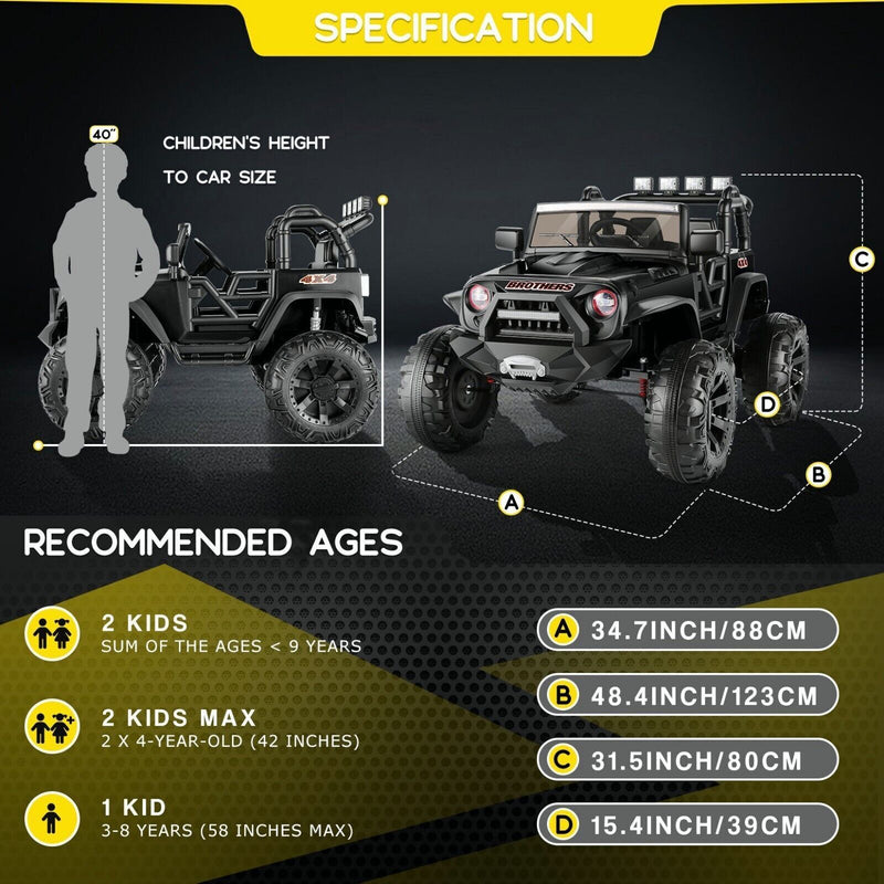 Electric Ride-On Car for Kids with Remote Control and MP3 Player - Perfect Gift for Children