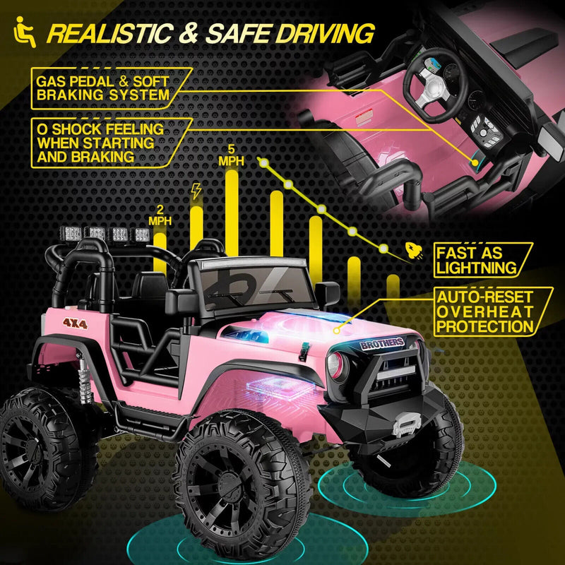 Electric Ride-On Car for Kids with Parental Remote Control, MP3 Player, and Gift Option