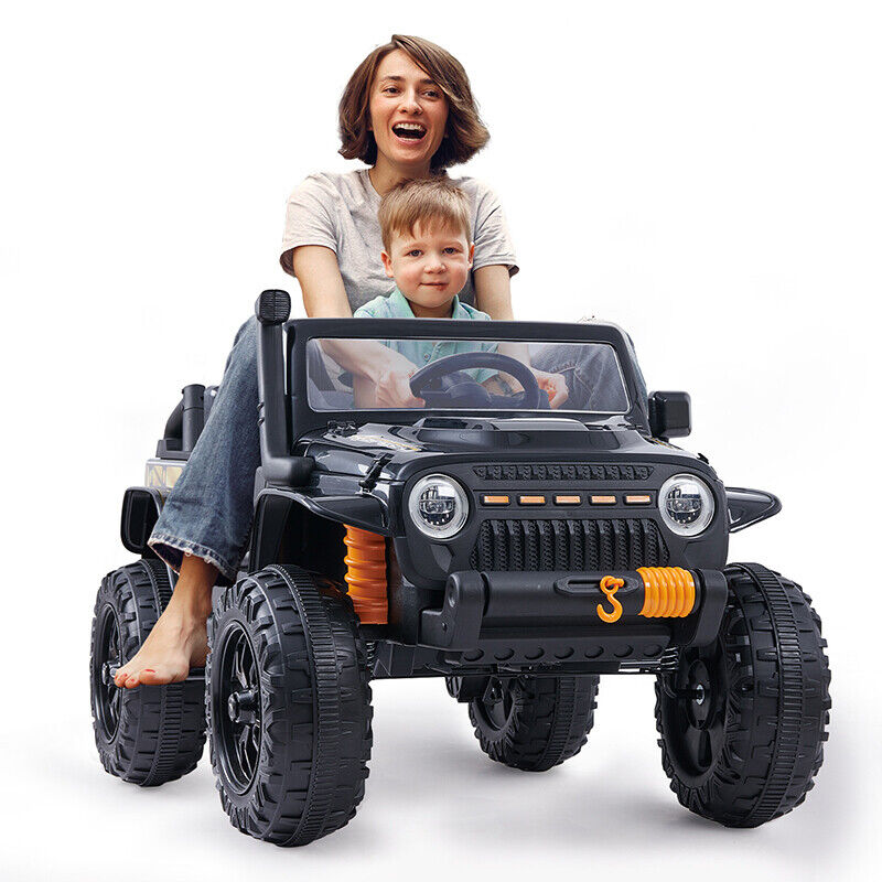Electric Ride-On Car for Kids with Remote Control and Parent Seat - 12V Power Wheels Truck