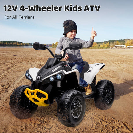 Electric Ride-On Car for Kids with Remote Control, LED Lights, and Music