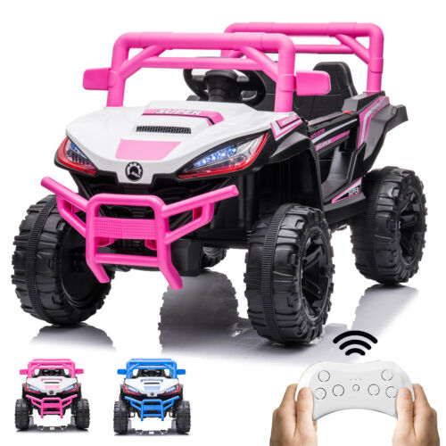 Electric Ride-On Car for Kids with Remote Control, Music, and 4 Wheels - 12V LED Edition