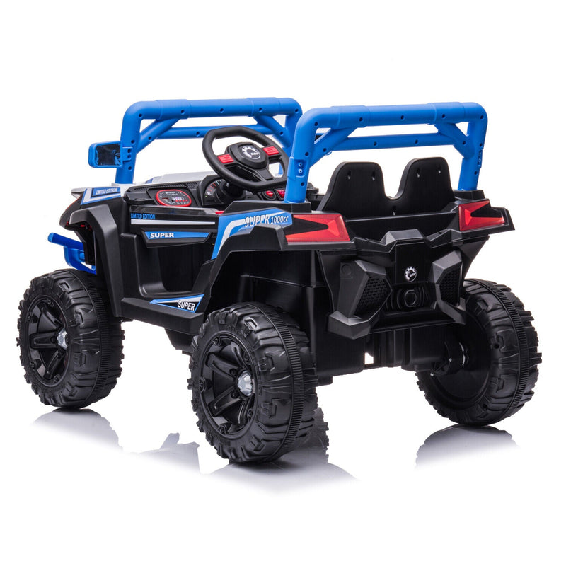Electric Ride-On Car for Kids with Remote Control, Music, and 4 Wheels - 12V LED Edition