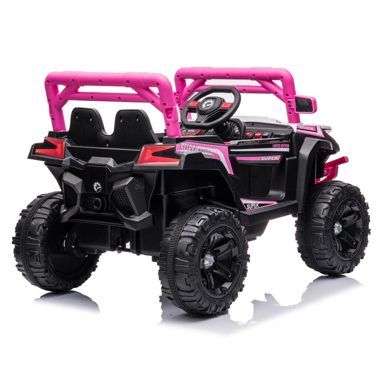 Electric Ride-On Car for Kids with Remote Control, Music, and 4 Wheels - 12V LED Edition