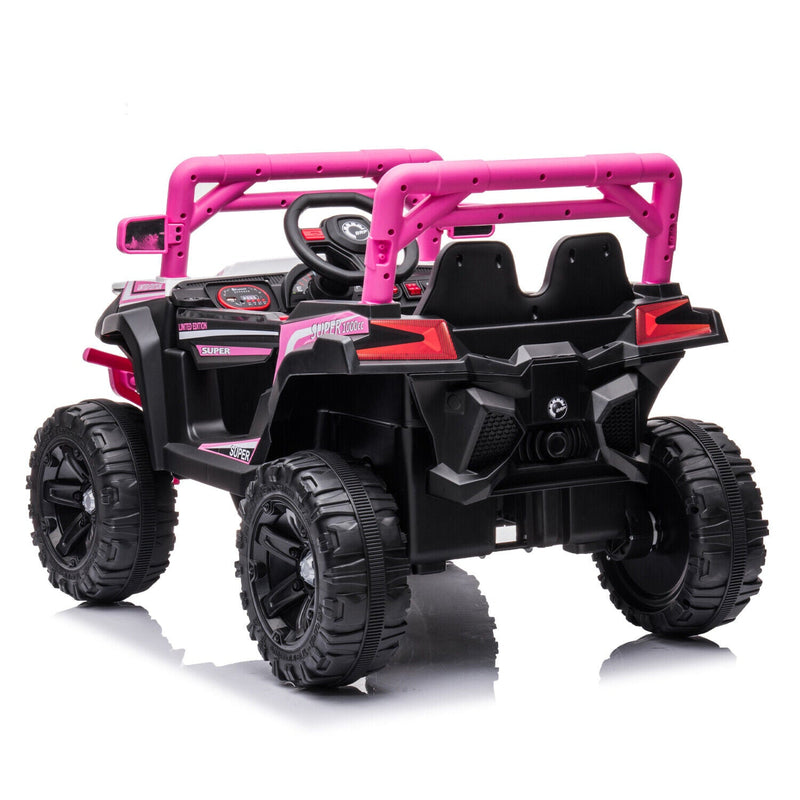 Electric Ride-On Car for Kids with Remote Control, Music, and 4 Wheels - 12V LED Edition