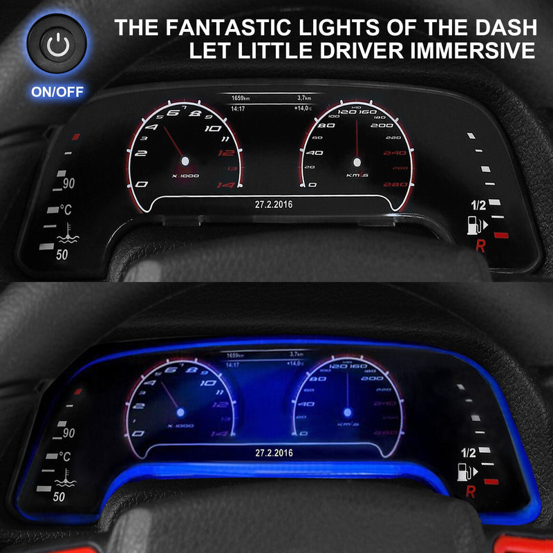 Electric Battery Kids Ride-On Car Truck with LED Lights, MP3 Player, and Remote Control - White