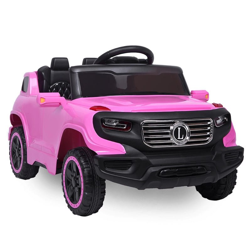 Electric Ride-On Car for Kids with Seat Belt, Music, Lights, and Remote Control