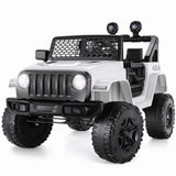 Electric Ride-On Truck for Kids with MP3, LED Lights, and Remote Control - 12V, 2 Seats