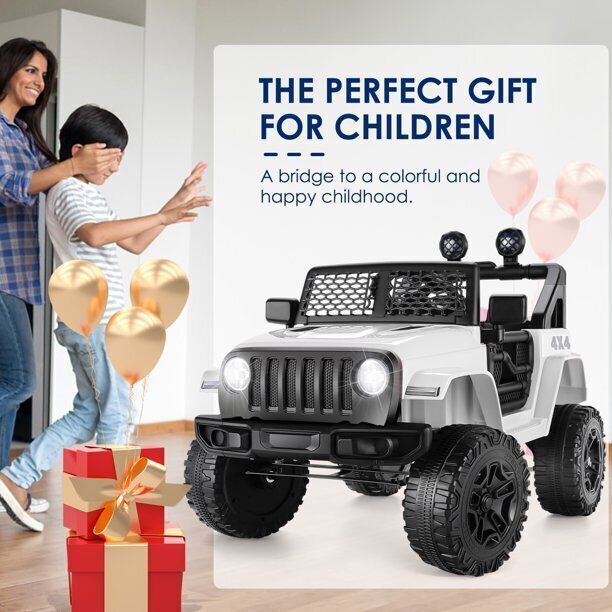 Electric Ride-On Car Truck for Kids with MP3, LED Lights, and Remote Control - 12V 7Ah