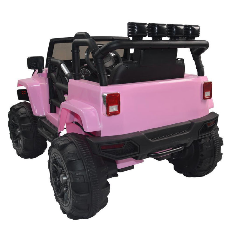 Electric Ride-On Car Truck for Kids with Remote Control, MP3 Player, and LED Lights - 3 Speed Options