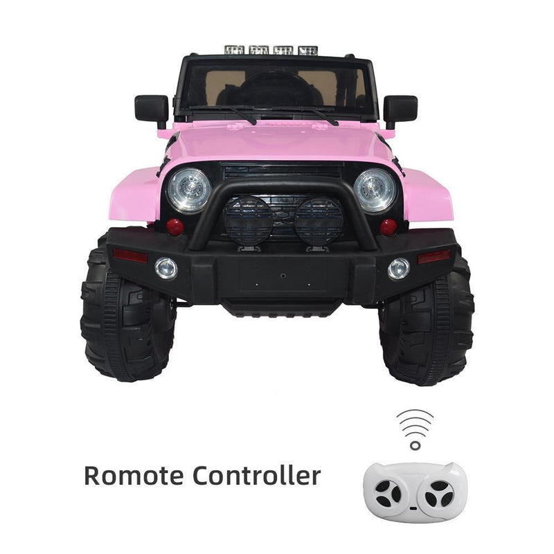 Electric Ride-On Car Truck for Kids with Remote Control, MP3 Player, and LED Lights - 3 Speed Options