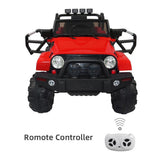 Electric Ride-On Car Truck for Kids with Remote Control, MP3 Player, and LED Lights - 3 Speed Options