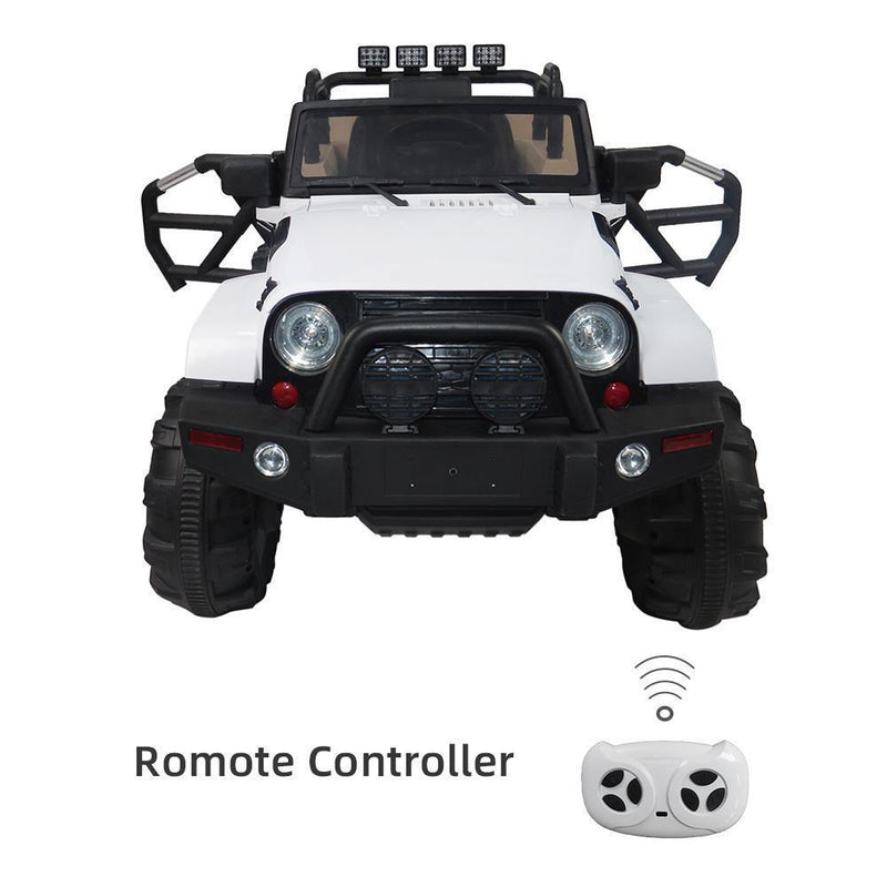Electric Ride-On Car Truck for Kids with Remote Control, MP3 Player, and LED Lights - 3 Speed Options