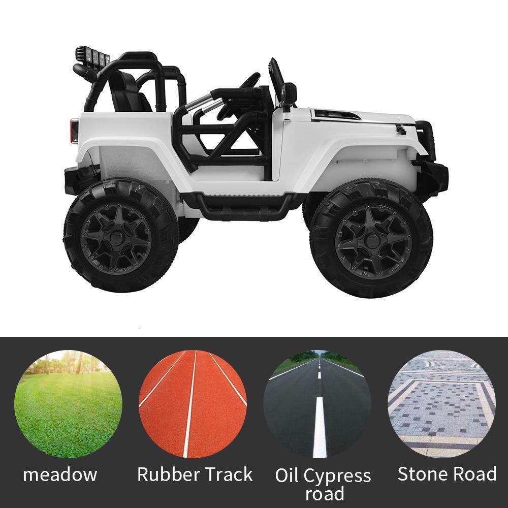 Electric Ride-On Car Truck for Kids with Remote Control, MP3 Player, and LED Lights - 3 Speed Options
