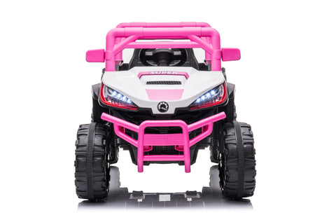 Electric Ride-On Car Truck for Kids with Remote Control, Music, and LED Lights - 12V One-Button Start