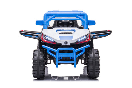 Electric Ride-On Car Truck for Kids with Remote Control, Music, and LED Lights - 12V One-Button Start