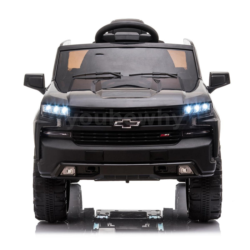 Electric Ride On Car Truck Toy with Remote Control, Music, and LED Lights - 12V Safety Power for Endless Fun!
