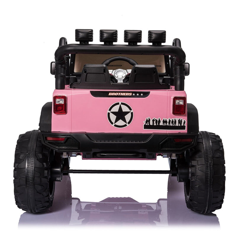 PINK Kids 24V Ride On Car Truck with Remote Control and 400W Electric Power