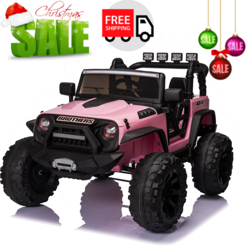Electric Ride-On Truck for Kids with Remote Control and MP3 Player - Seats 2