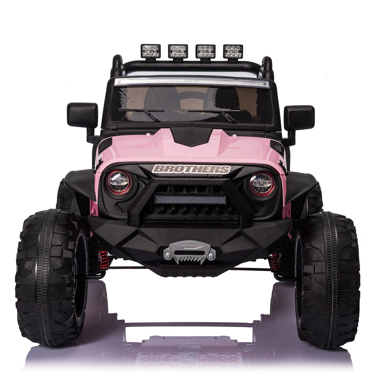 Premium 2-Seater 24V Electric Ride-On Truck for Kids with Parental Control - Pink