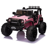 PINK Kids 24V Ride On Car Toy Truck with Parent Remote Control and Electric Power