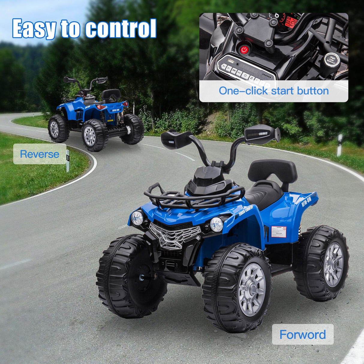 Electric Ride-On Jeep Truck Excavator ATV for Kids with Remote Control - Perfect Gift for Young Adventurers