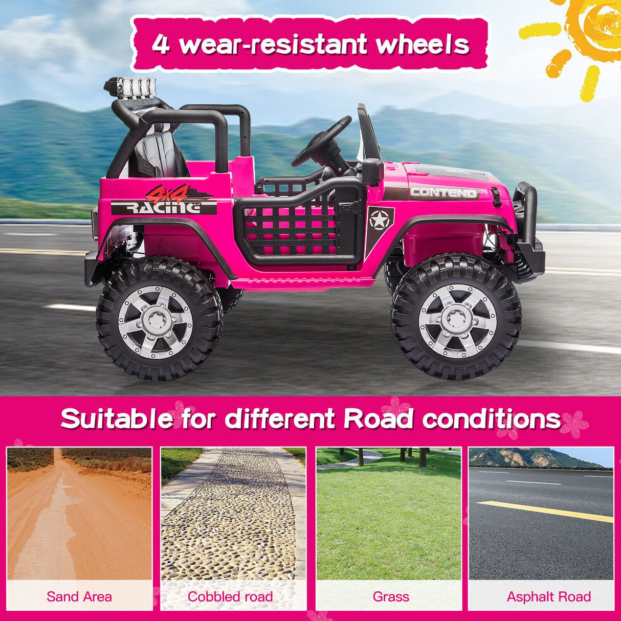 Electric Ride-On Jeep Truck Excavator ATV for Kids with Remote Control - Perfect Gift for Young Adventurers