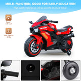 Electric Ride-On Motorbike for Kids - 12V Rechargeable 2-Wheel Car