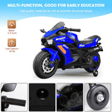 Electric Ride-On Motorbike for Kids - 12V Rechargeable 2-Wheel Car