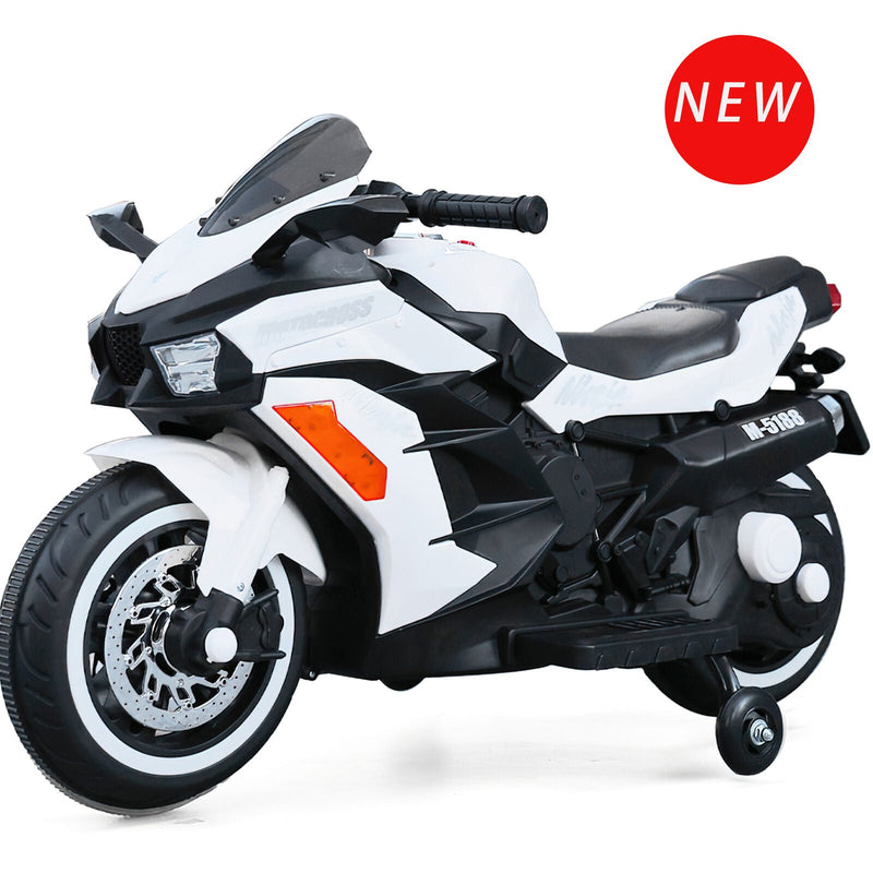 Electric Ride-On Motorbike for Kids - 12V Rechargeable 2-Wheel Car