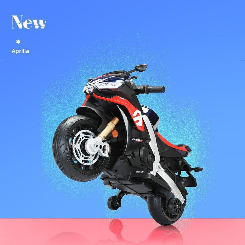 Electric Ride-On Motorbike for Kids Ages 1-4 with Bluetooth and MP3 Compatibility