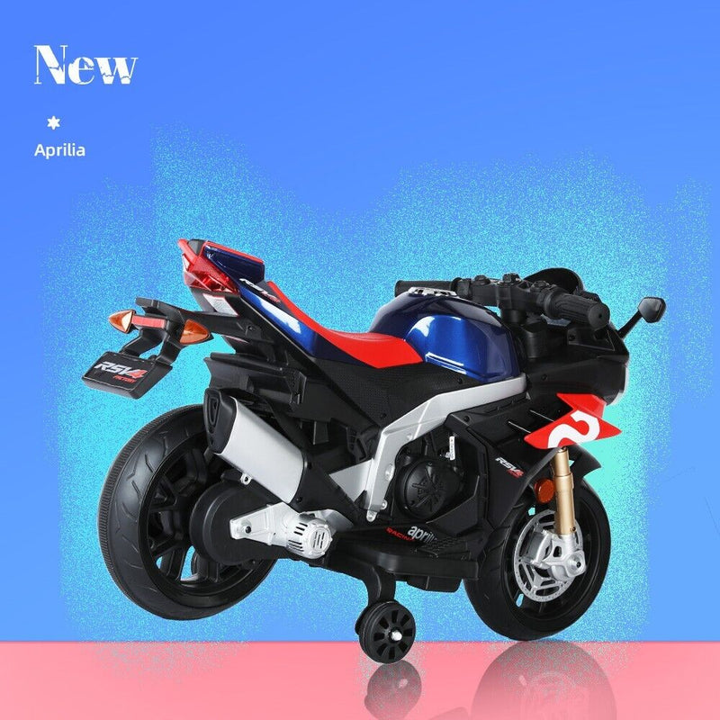 Electric Ride-On Motorbike for Kids Ages 1-4 with Bluetooth and MP3 Compatibility