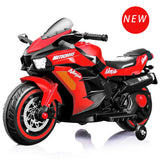Electric Ride-On Motorcycle for Kids - 12V Rechargeable Battery, 2 Wheels